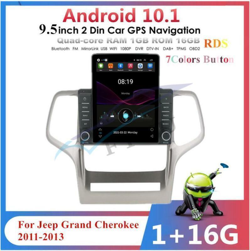 GPS Navi 1+16GB 9.5 Car Stereo Radio WiFi OBD RDS For 11-13 for Jeep Grand Cherokee