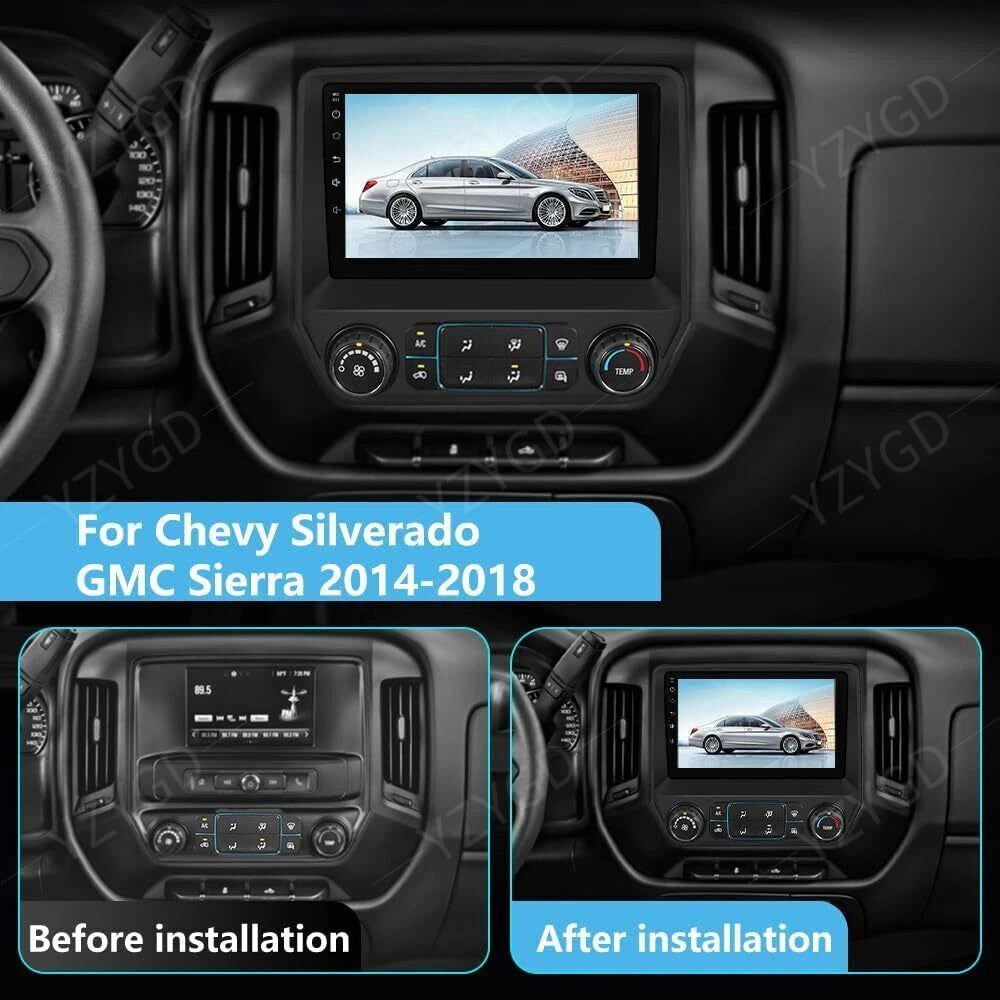 for Chevrolet Silverado for GMC for Sierra 2014-2018 Stereo Apple Carplay Car Radio GPS