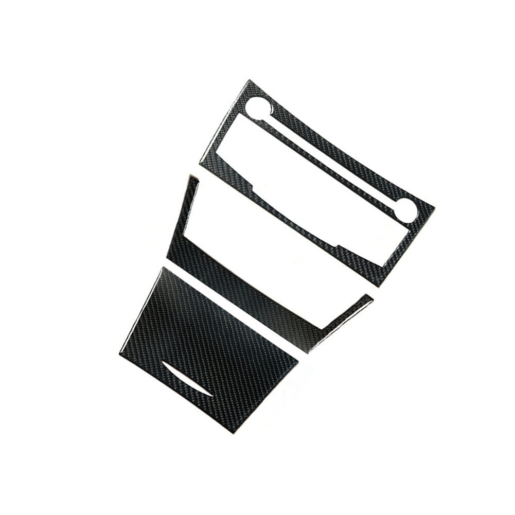 3Pcs Carbon Fiber Digital Dimate Control Cover Trim for Toyota for Camry 2007-2011