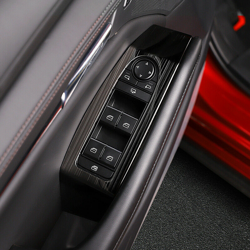 7P for Mazda 3 Axela 2019-22 Black Titanium Window Lift Panel Switch Cover Trim