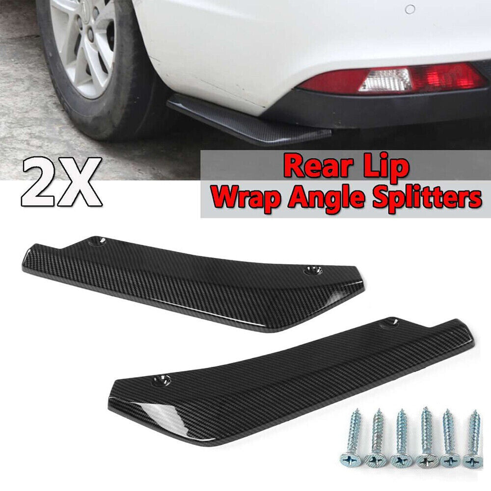 2pcs Fits for ford Accessories Rear Bumper Lip Diffuser Splitter Canard Protectors