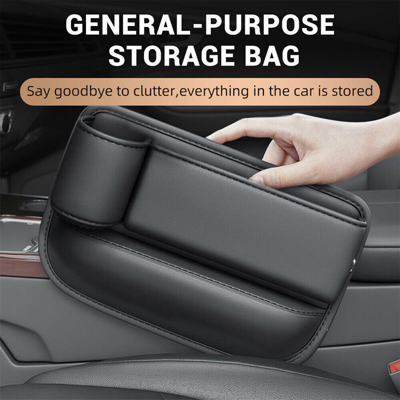 1 pair of car for seat gap storage bags, for seat gap filler storage box with cup holders