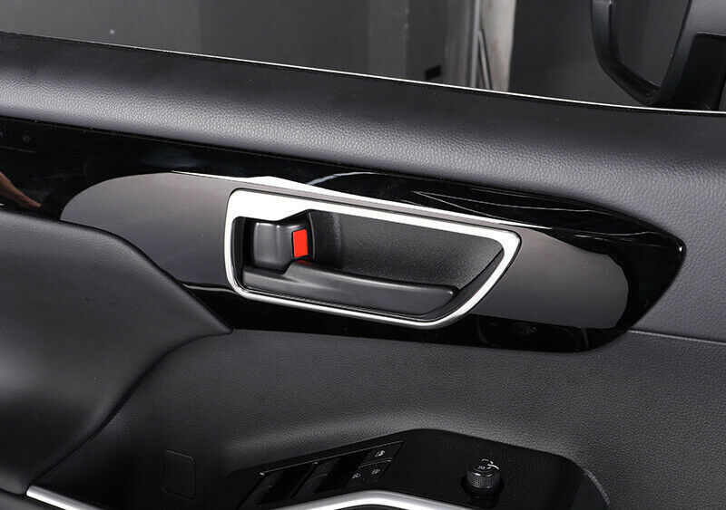 for Toyota Highlander 20-22 Silver Titanium Inner Door Handle Bowl Cover Trim 4P