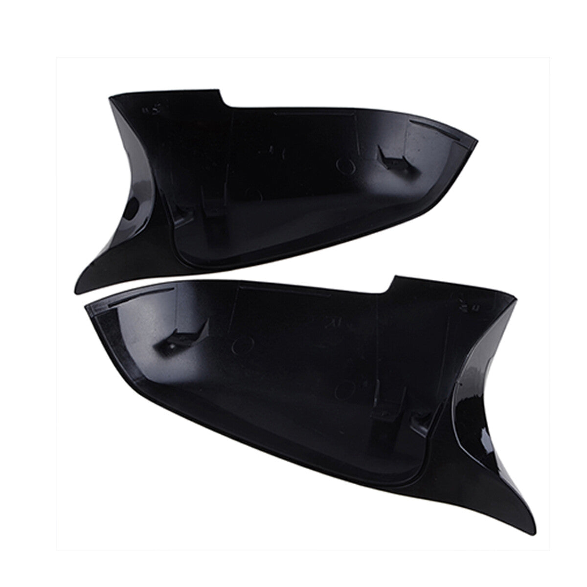 Mirror protector housing for 2014-2018 for BMW 5 Series F10 F11 F18 LCI, glossy black.