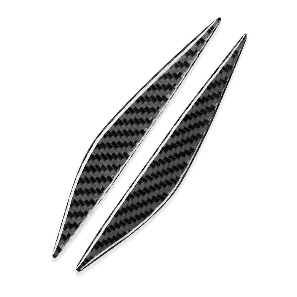 2x Carbon Fiber Side Door Air Vent Fender Camera Cover Trim for Tesla Model 3/Y