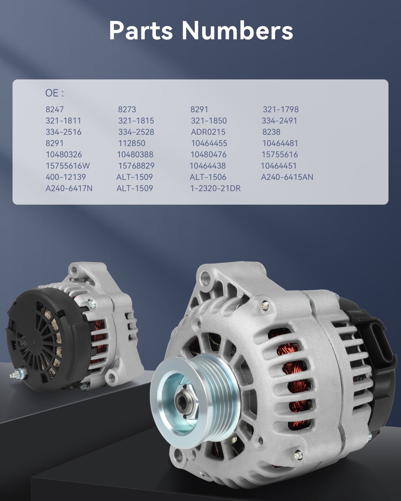 For 2003-2004 for Cadillac for Escalade ESV for Escalade EXT 6.0L V8 Alternator ADR0215