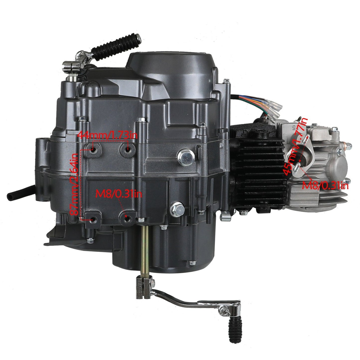 for Lifan 125cc Semi-Automatic Motor Kit for Honda Trail CT70 CT90 SSR 70 110 Pit Bikes