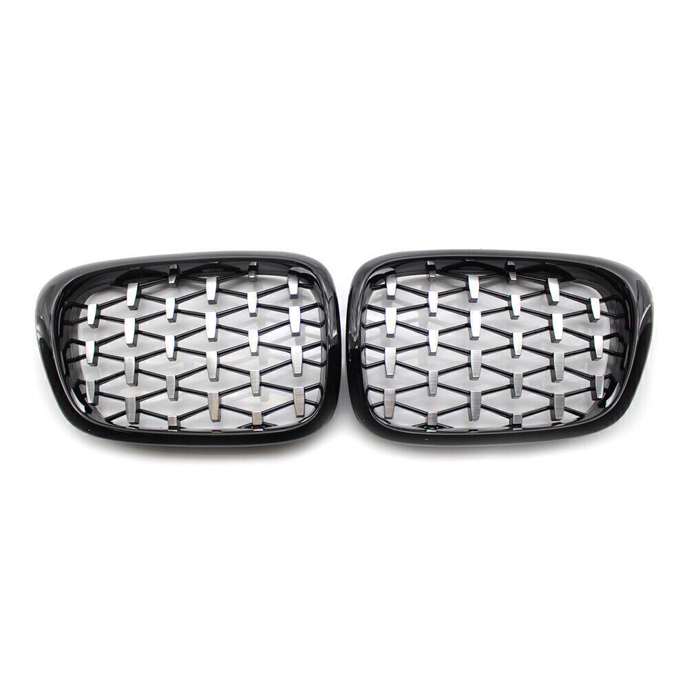 Front Kidney Grille Diamond Meteor Latest Style for BMW E39 5-Series 1999-2003