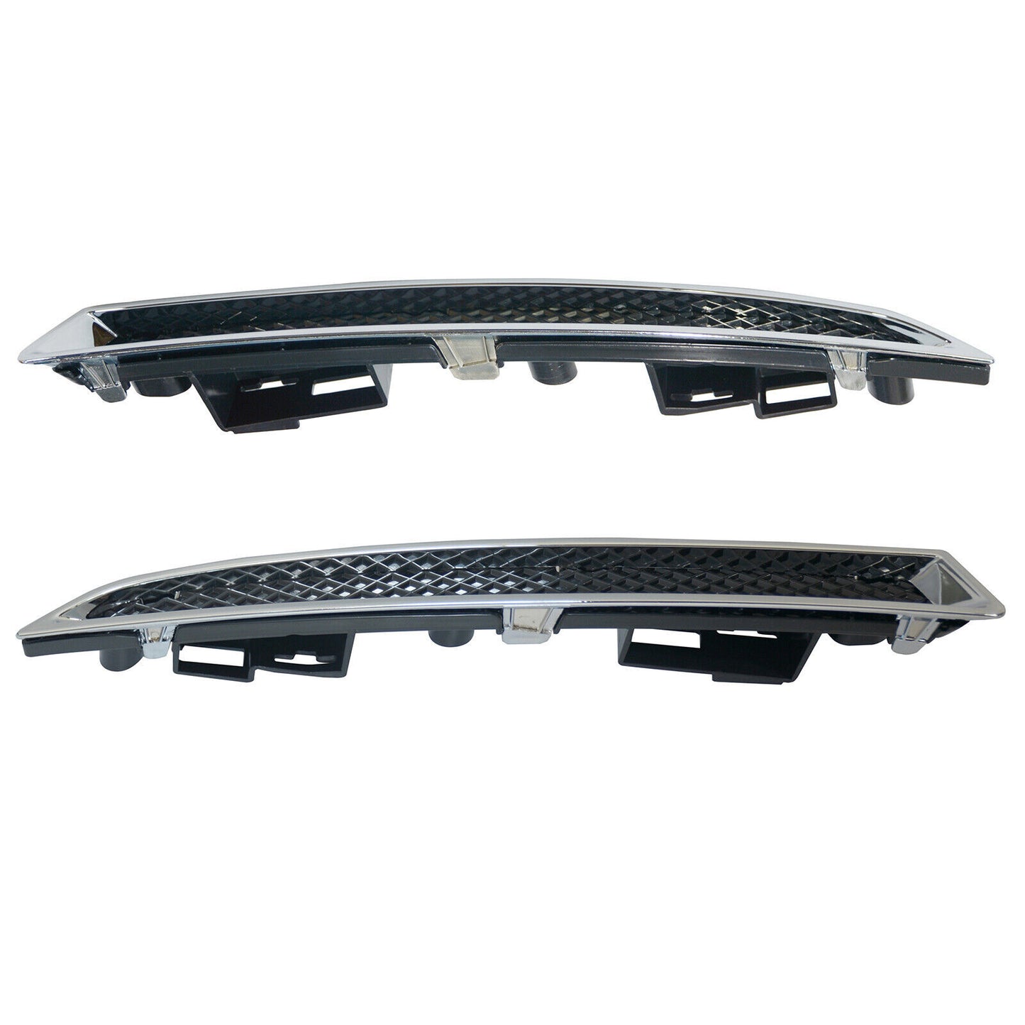 Pair Headlight Lower Trim Chrome Moulding Left Right for Ford Escape 2013-2015