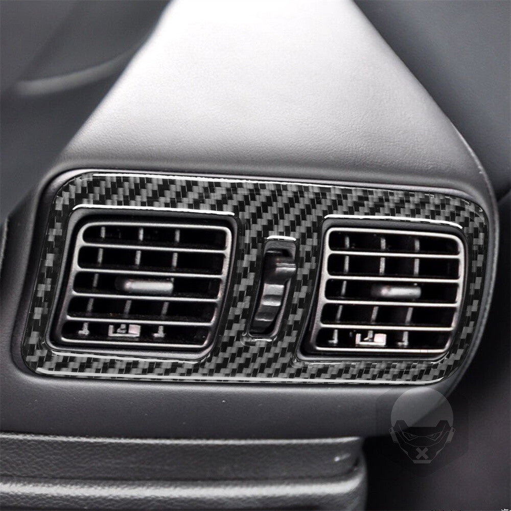 Carbon Fiber Interior Rear Air Vent Outlet Panel Trim for Infiniti G37 2007-2009