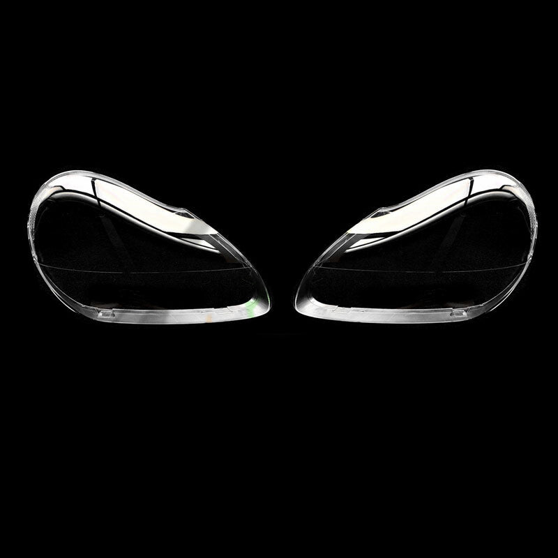 for Porsche for Cayenne 2003-2006 A Pair Headlight Clear Lens Cover+Seal Glue