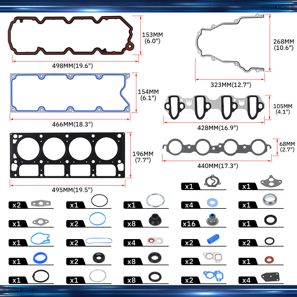 For 05-09 for SAAB 9-7X 5.3L Truck SUV NON DOD/AFM Camshaft Lifters Bolts Kit