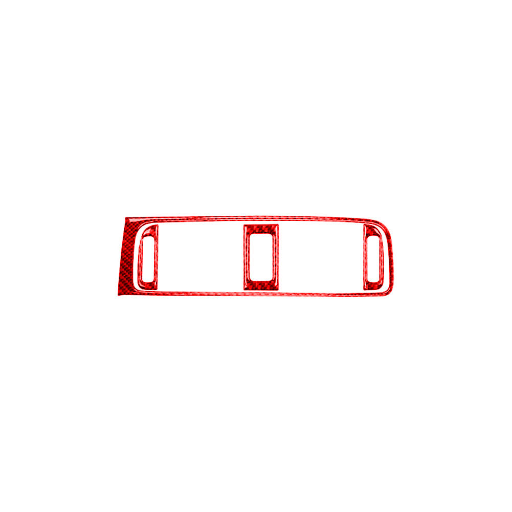 Red Carbon Fiber Center Air Vent Cover Trim for Volkswagen for Jetta Sedan 2011-2014
