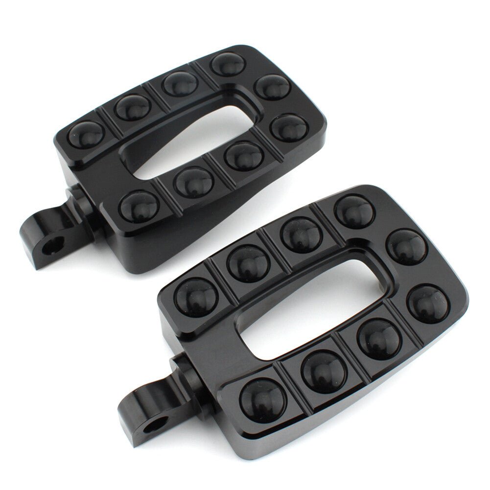 for Harley Dyna Fatboy Sportster XL883 XL1200 Foot Peg Footrest Foot Pedal Black