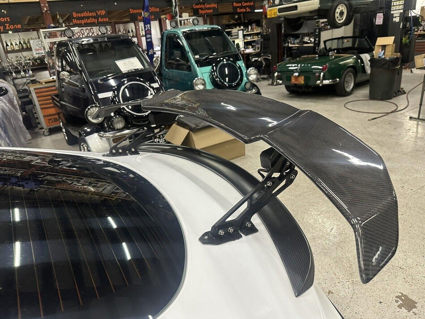 New Automatic Adjustable Tail Real Carbon Fiber Spoiler Wing for Tesla for Model S