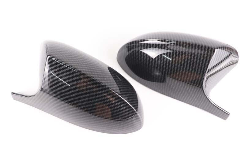 for BMW E89 Z4 2009-2015 2x Carbon Pattern Rearview Mirror Cover Cap Replacement