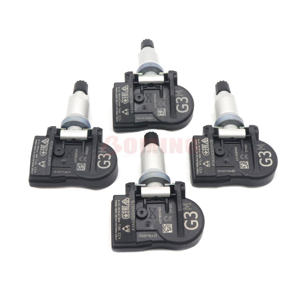 New 4pcs Tire Sensors BHB637140A TPMS 433MHz Set for Mazda MX-5 Miata BBP337140A