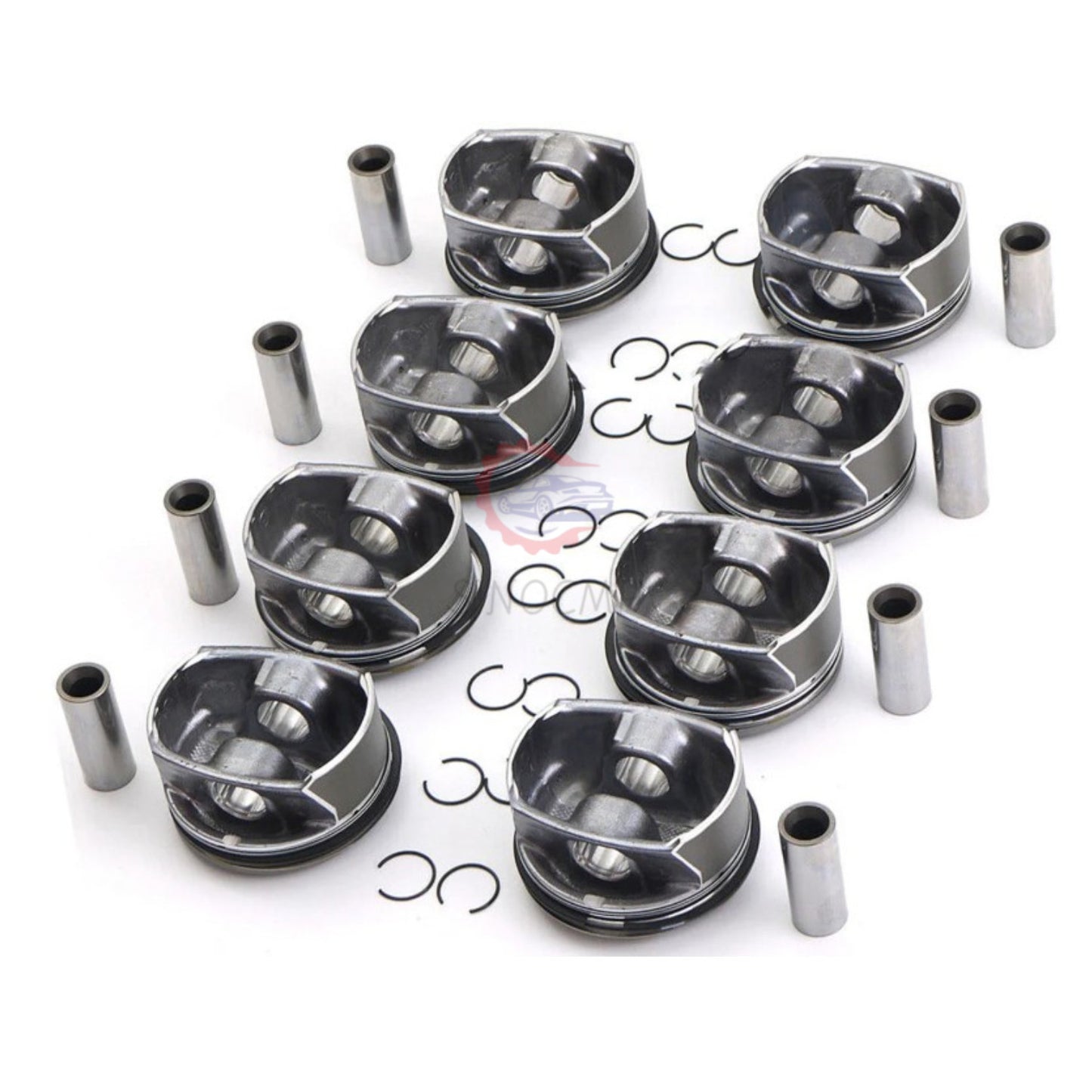 N62 4.4L 8pcs Pistons Rings Kit for BMW 545i 645Ci 745i X5 E53 E60 E63 E61 E65