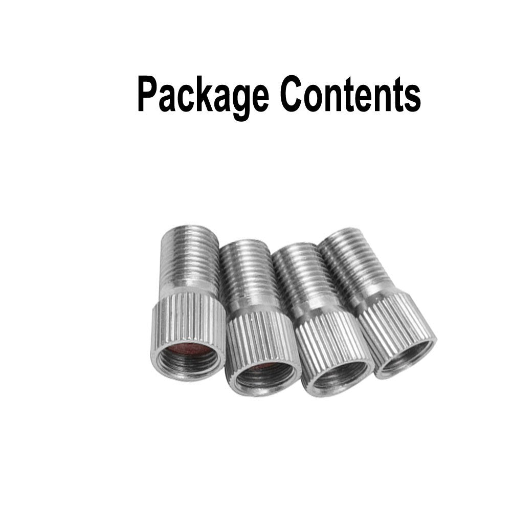 4pcs 19mm Chrome Tyre Wheel Valve Stem Cap Extension-Extender For Car Truck
