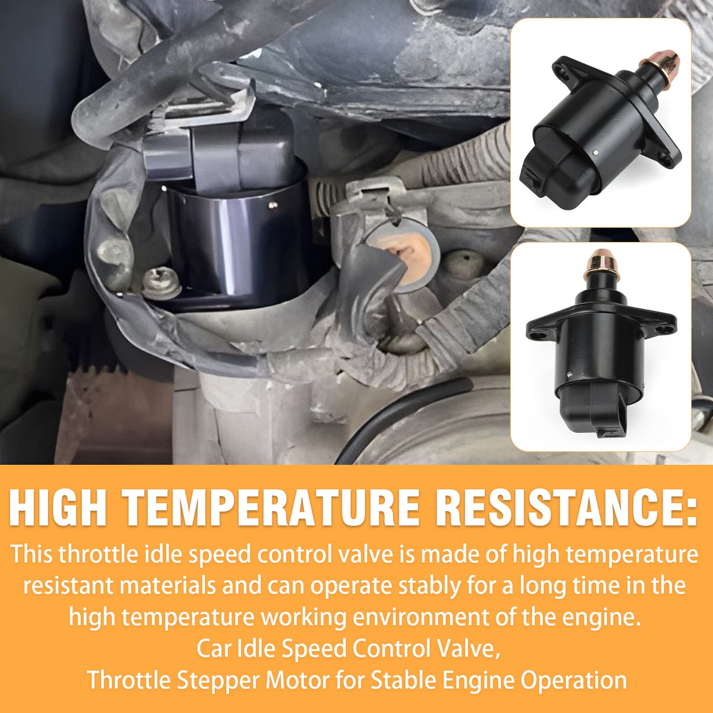 Idle Control Valve For Pack-1 King Kong Idle Motor Idle Speed (Black) 90325864