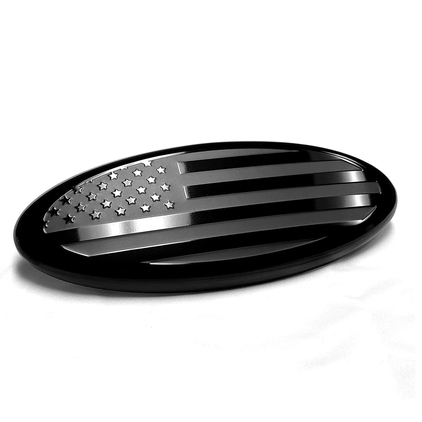 7inch for ford F150 Accessories Black FRONT GRILL Tailgate US Flag Oval Emblem Badge