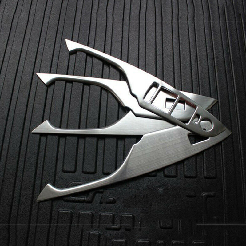 for Cadillac SRX 2010-15 Matte Silver Inner Window Lift Panel Switch Cover Trim
