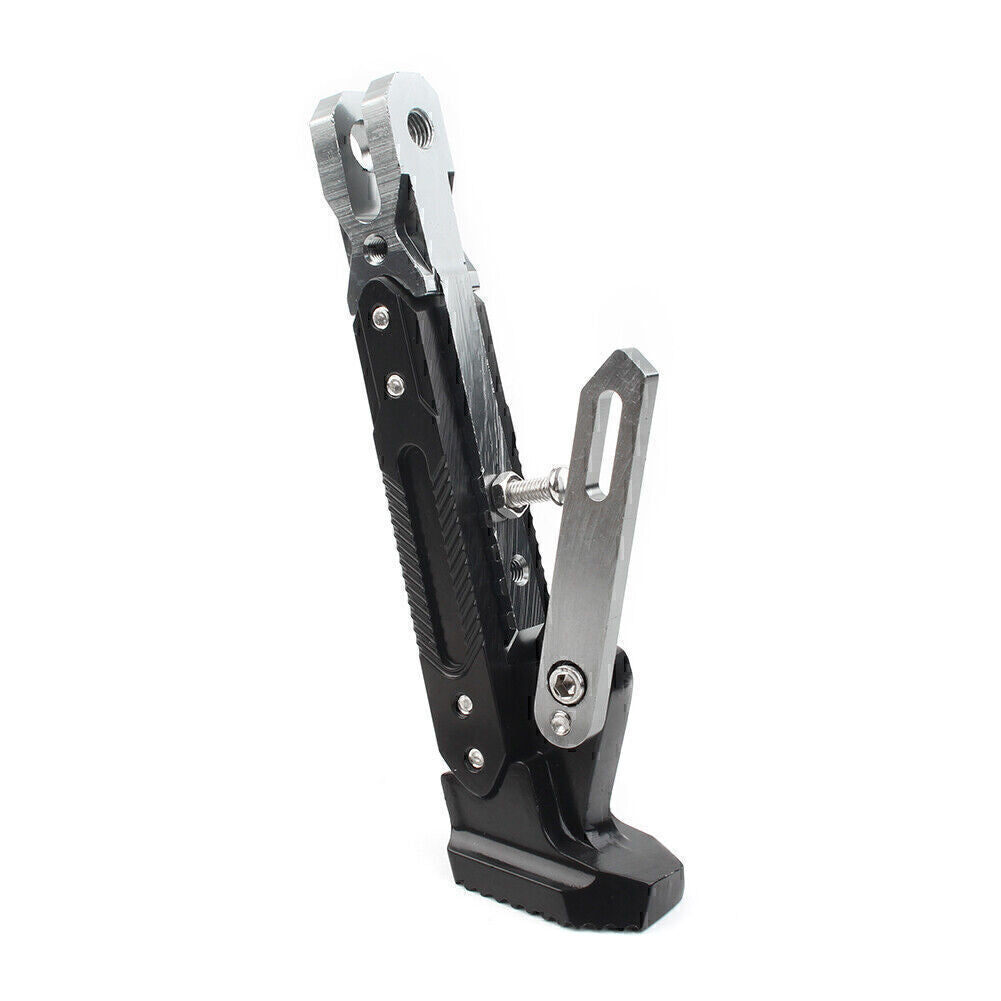 Steel Motorcycle Non-slip Adjustable Kickstand Foot Side Support Stand