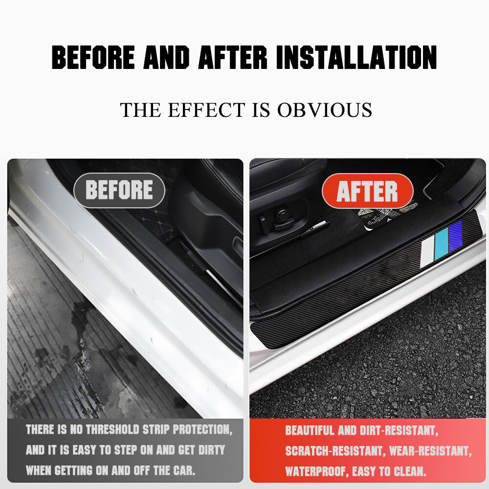 4pcs for Toyota Tacoma Cab Pickup Retro Blue Color Door Sill Cover Protectors