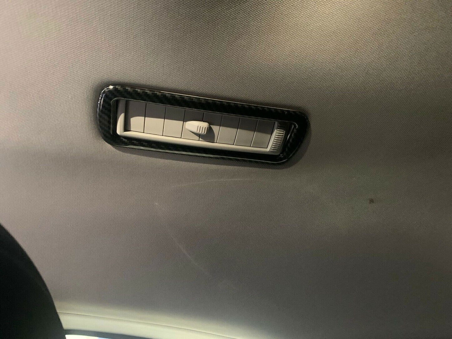 Carbon Fiber Rear Upper Air Outlet Vent Cover Trim for Toyota Highlander 20-2024