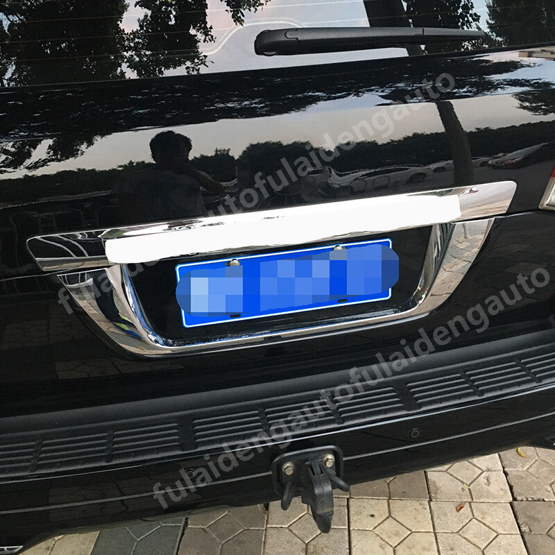 for Toyota for Land Cruiser LC200 16-2021 Chrome Trunk Rear License Plate Cover Trim