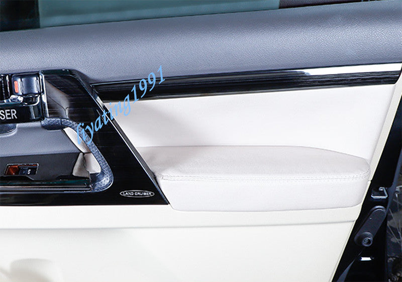 Black titanium Inne Door Decor Strip Trim for Toyota for Land Cruiser LC200 2008-21