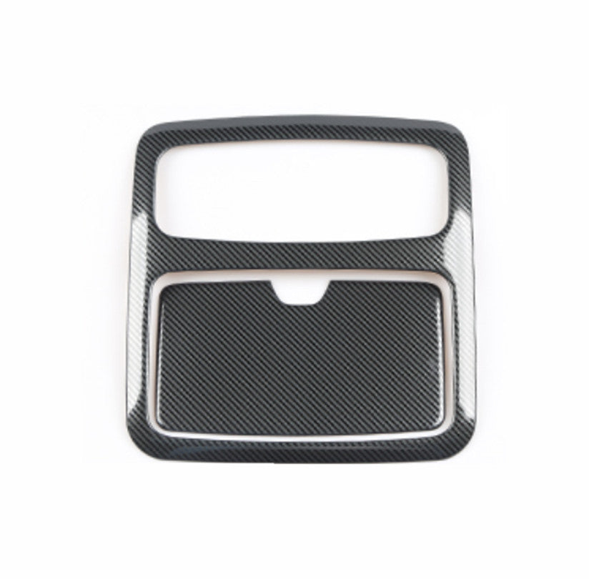 2X Carbon Fiber Front Reading Light Lamp Cover Trim for Toyota Prado FJ120 03-09