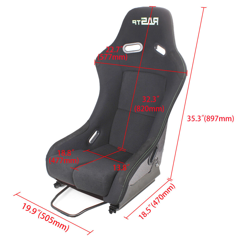 1X New Universal Adjustable Bucket Racing Seats Pearlized Back Slider Kit