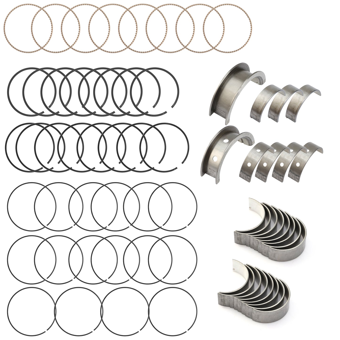 LS LS9 Gaskets Kit Main Rod Bearings w/Piston Rings for Chevy LS1 LS6 LQ4 Gen3