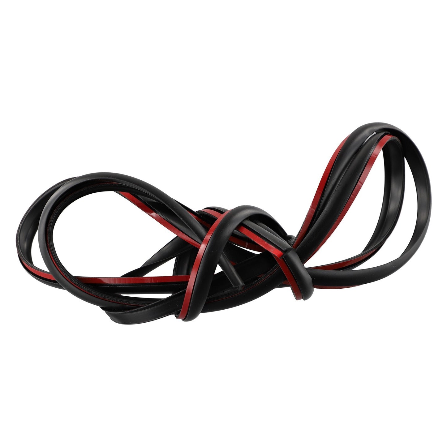 Black automotive windshield sealing panel sealing trim strip rubber