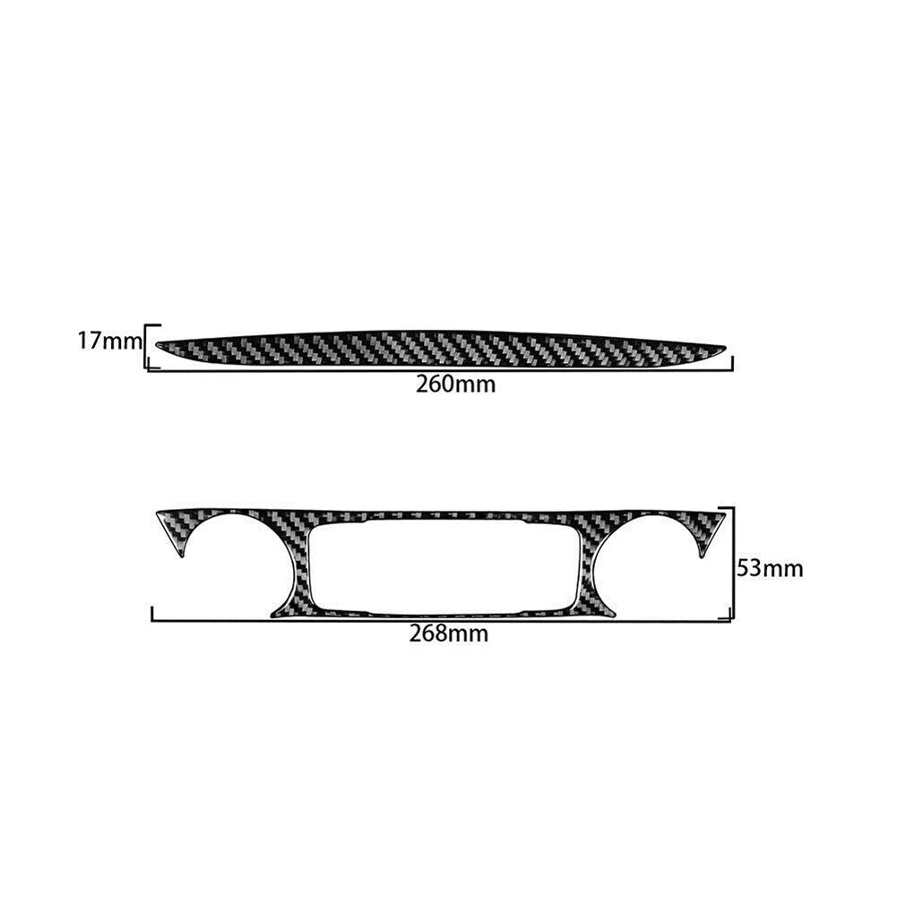 2Pcs Carbon Fiber Climate control Cover Trim For Silverado for GMC for SIERRA 2014-2018