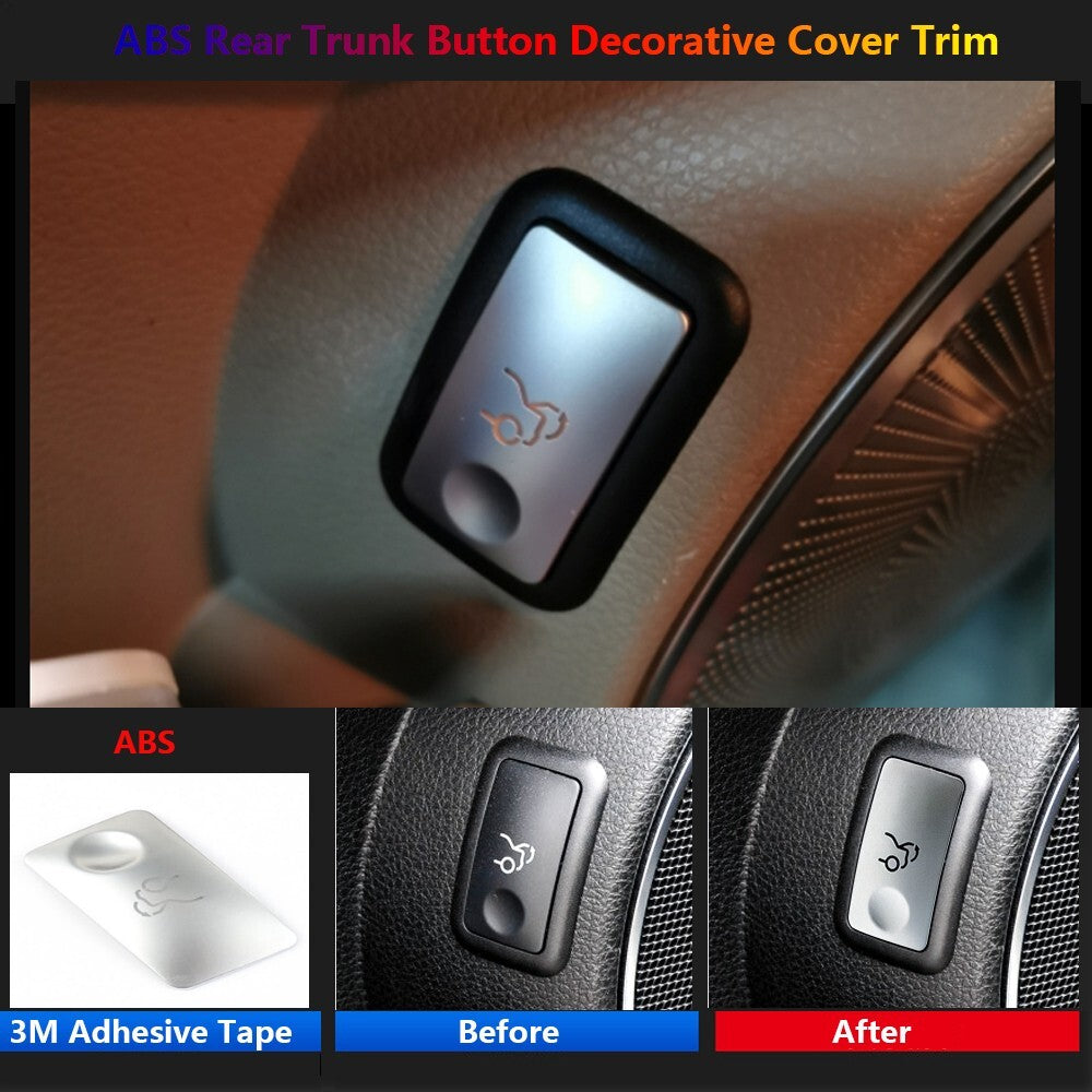 for Mercedes-Benz C W204 Car Interior Rear Trunk Switch Cover Trim Accessories