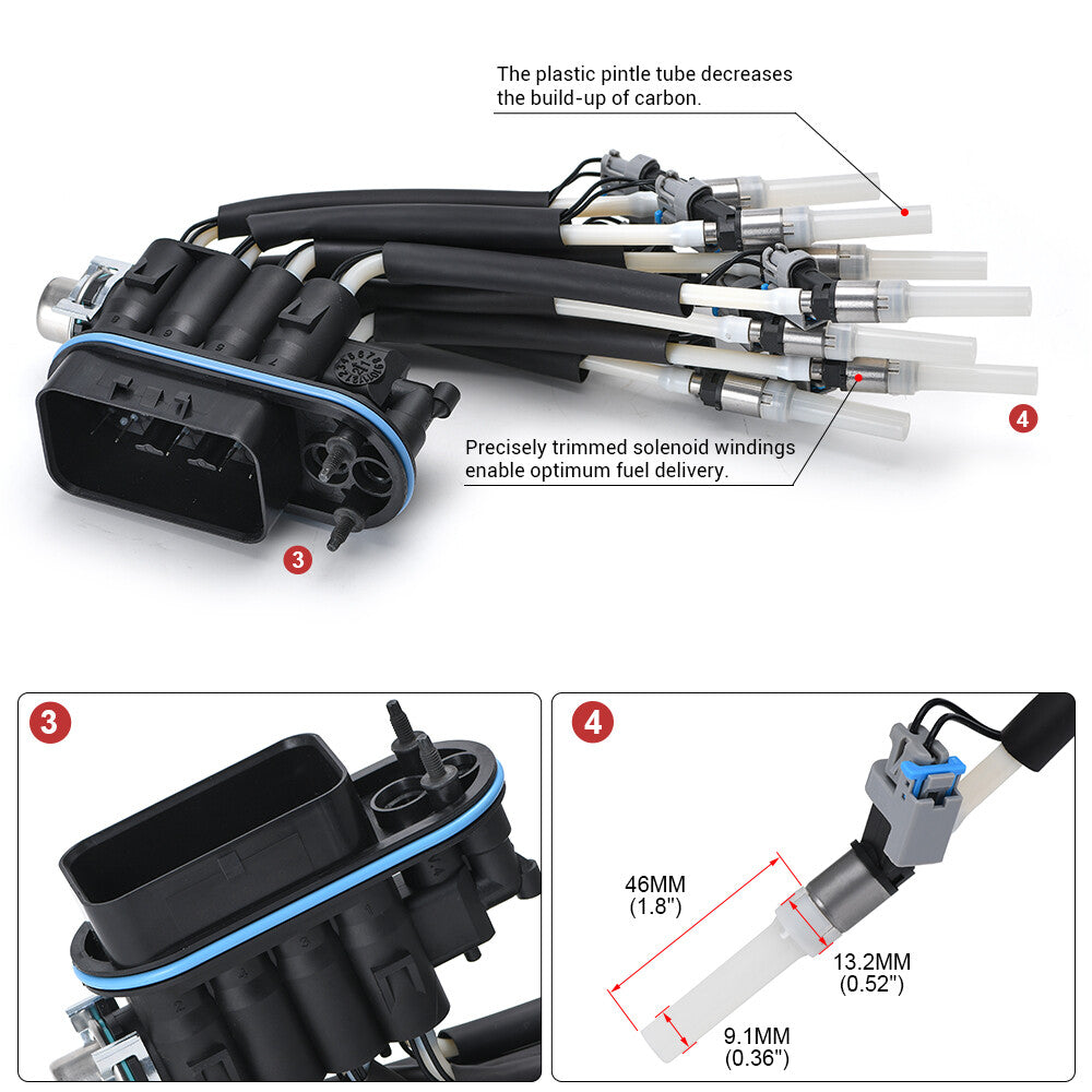 Central Port Fuel Spider Injector Injection For 96-02 for Chevrolet for GMC V8 5.7L 5.0L