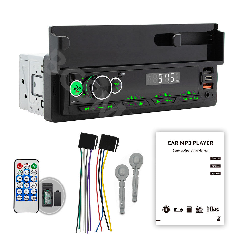 Bluetooth Car Stereo Audio In-Dash FM AUX Input Receiver MP3 Radio Player TF USB