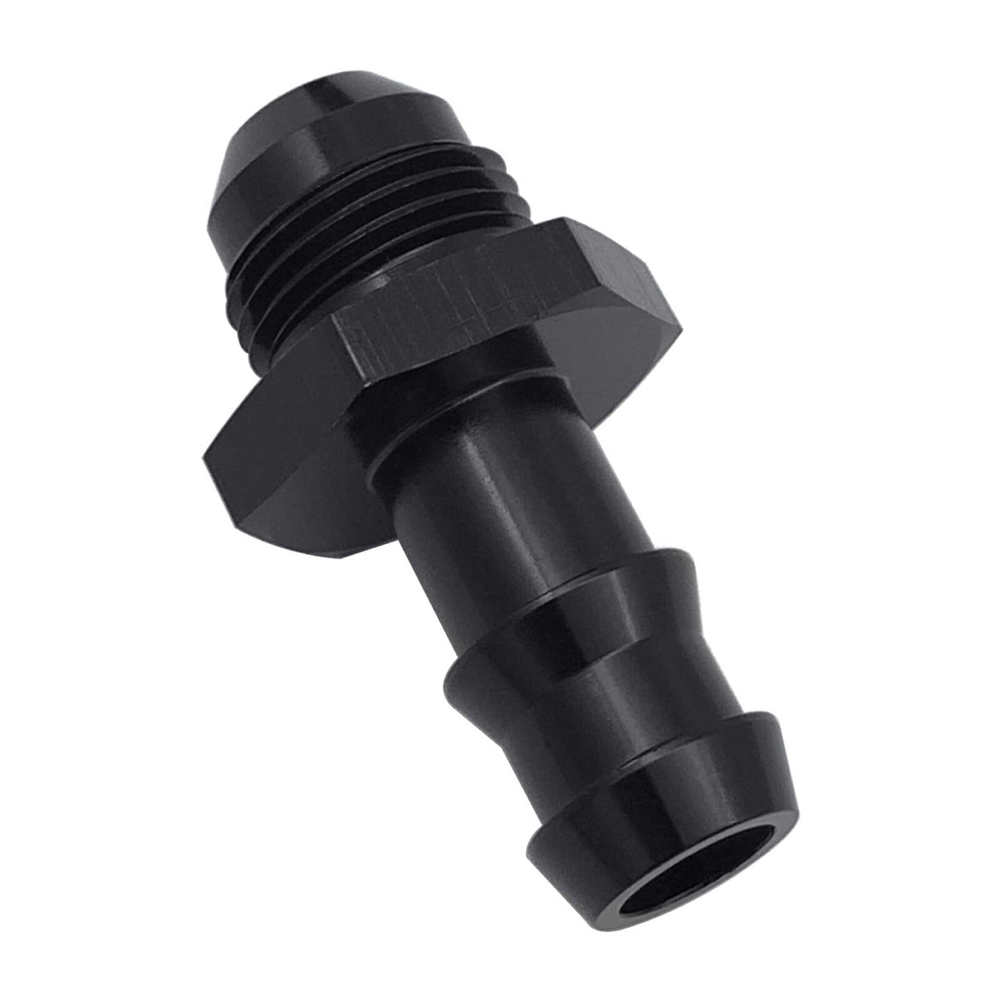2PC AN6 6AN Male Straight To 3/8 Push Lock Barb Adapter Oil Fuel Hose Fittings