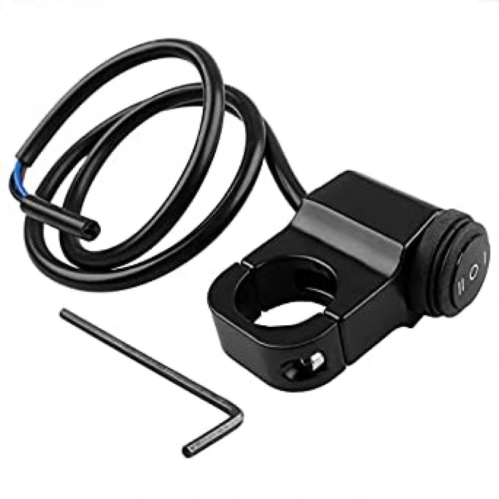 Waterproof Motorcycle 7/8 Handlebar Headlight Fog Spot Light ON OFF Switch