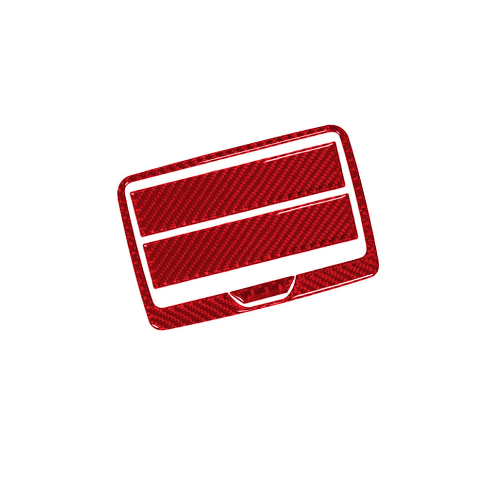 4Pcs Red Carbon Fiber Rear Cup Holder Cover Trim for BMW X3 F25 X4 F26 2011-2017
