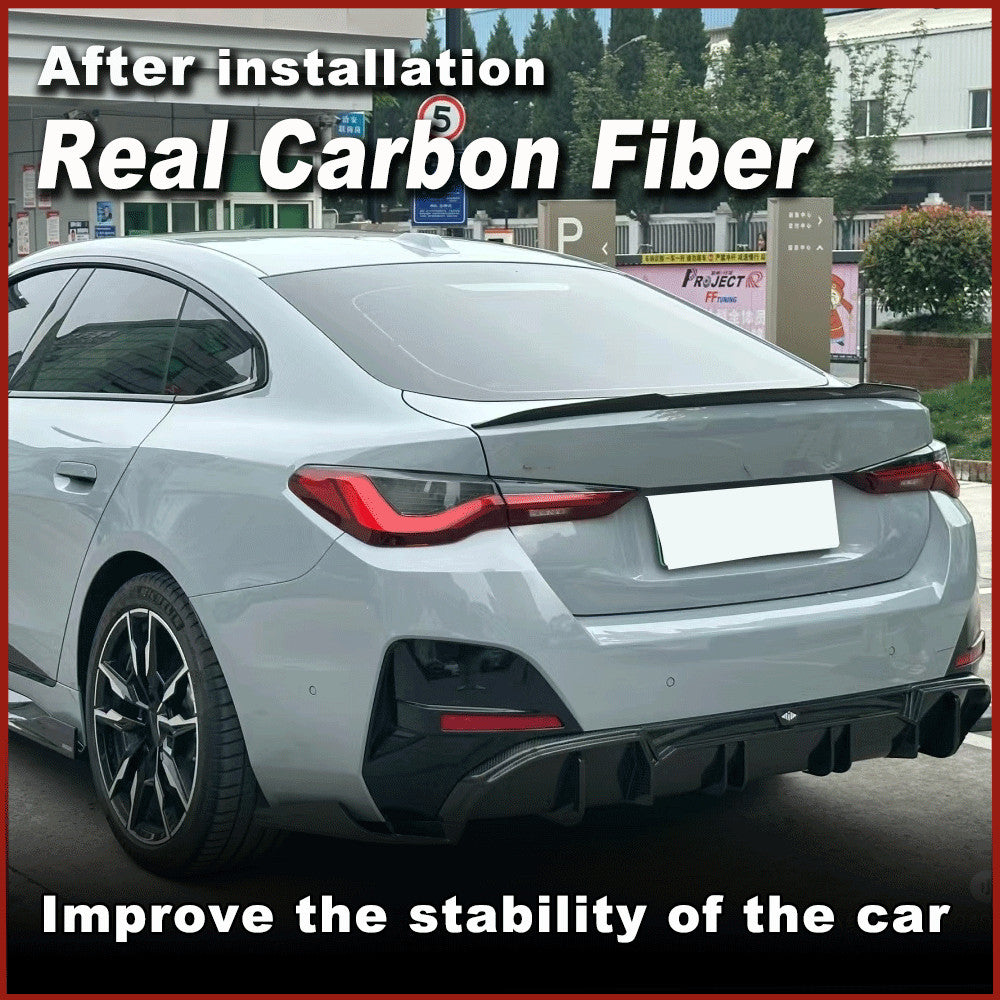 Fit for BMW G26 430i 440i I4 2021-2024 Real Carbon Fiber Rear Trunk Spoiler Wing