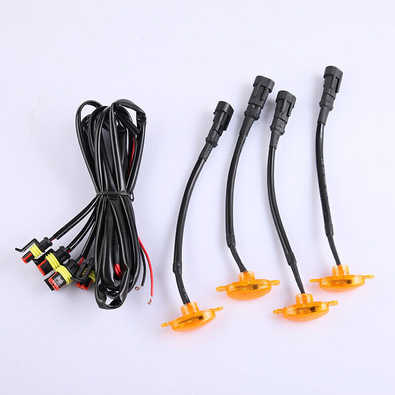 for Kia Sorento 2014-2018 yellow Style Front Grill LED Marker Light Kit