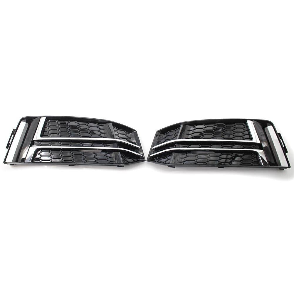 Front Bumper Lower Grille Grill L + R Set for AUDI S4 A4 S-Line B9 2017 2018 cl