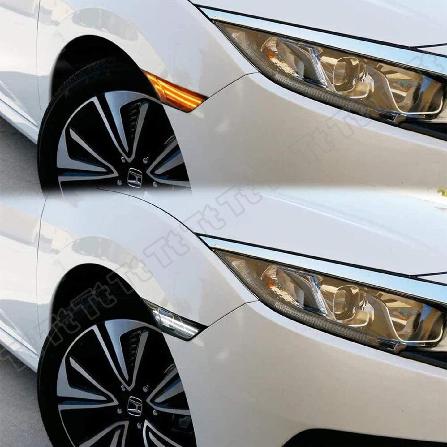 Suitable for 2016-21 for Honda for Civic LED fender side marker lights and turn signals.