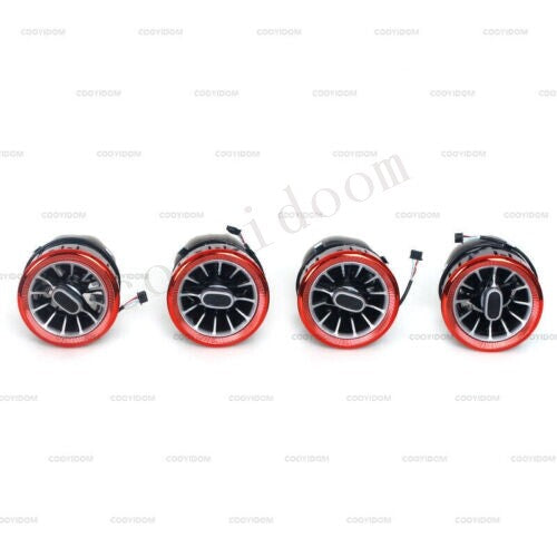 Red Air Vent Outlet Turbo Interior Trim for Mercedes-Benz V Class W447 Vito V250