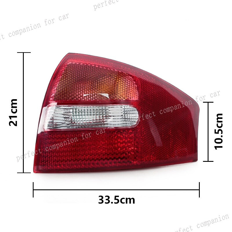 1. Dual rear taillights and brake stop lights without bulbs. Suitable for Audi for A6 C5 sedans/cars 2003
