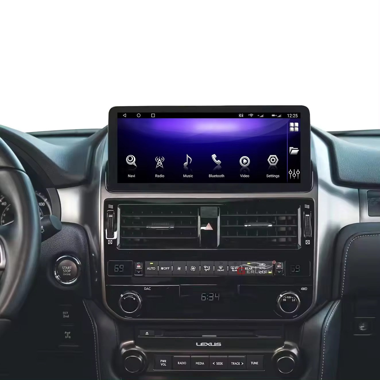 12.3Inch Car Stereo for Lexus GX460 GX400 2010-2022 Android Radio GPS Navi Audio
