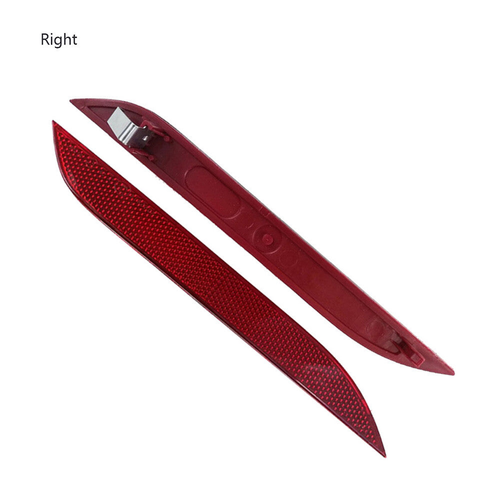 2X Rear Bumper Reflector Red Left + Right for Fortwo 2016 2017 2018 Plastic